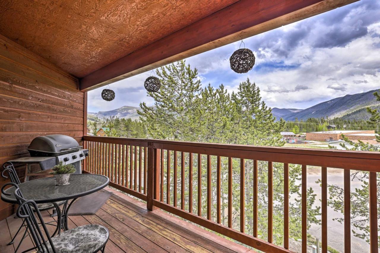 Mountain-View Condo With Deck Walk To Grand Lake Bagian luar foto
